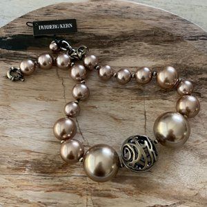Dyrberg/Kern Allure large faux pearl necklace